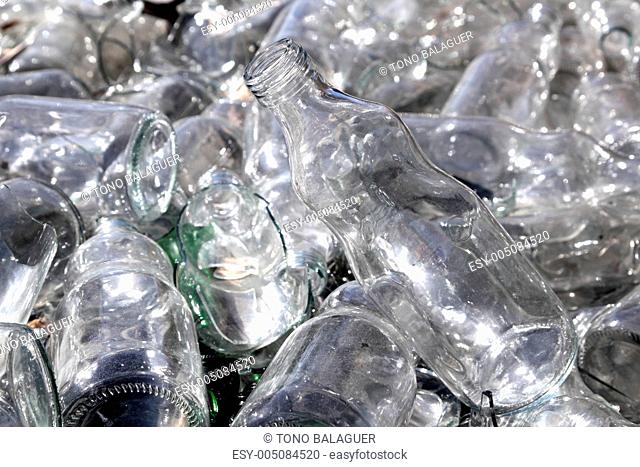 bottle glass recycle mound pattern
