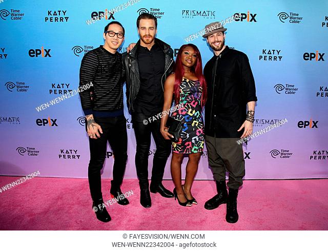 Premiere screening of EPIX's 'Katy Perry: The Prismatic World Tour' at The Theatre at Ace Hotel - Arrivals Featuring: Shark Bryan Gaw, Lockhart Brownlie
