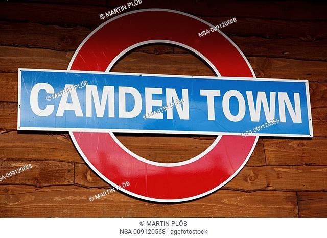 subway sign Camden Town
