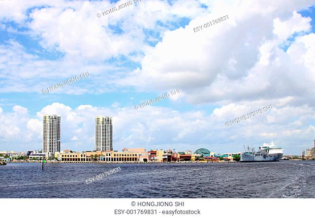 The city skyline of Tampa Florida