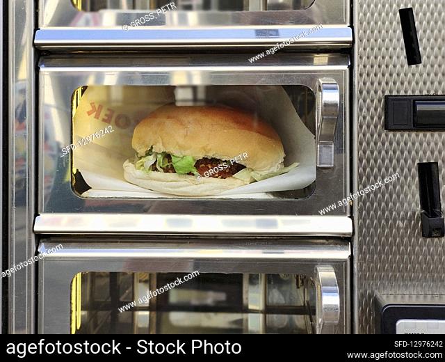 A burger in vending machine