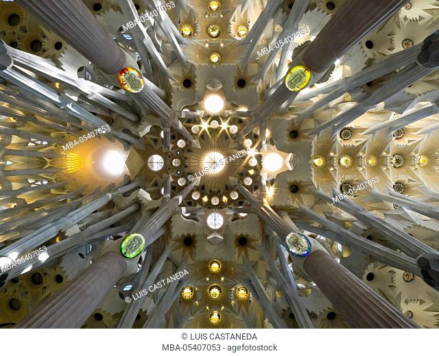 The Basílica i Temple Expiatori de la Sagrada Família, UNESCO World Heritage Site, Barcelona, Catalonia, Spain