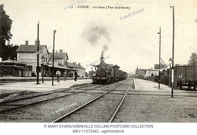 The Railway Station at Cosne-Cours-sur-Loire, Nievre, France
