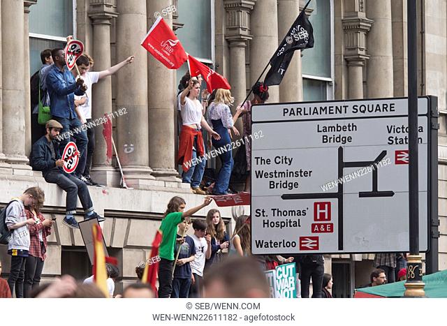 The People's Assembly Anti-Austerity March in Central London Featuring: Atmosphere Where: London, United Kingdom When: 20 Jun 2015 Credit: Seb/WENN