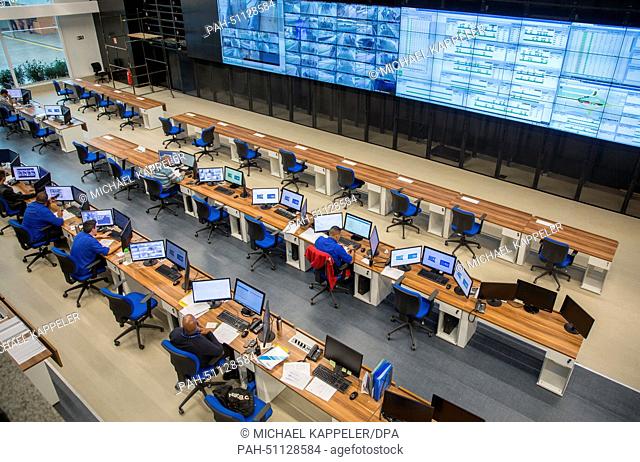 A view of the municipal joint operations centre of Rio de Janeiro, Brazil, 8 August 2014. All of Rios safety, emergency and security agencies are working...