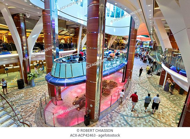 One of seven 'neighbouhoods' on Royal Caribbean's Oasis of the Seas cruise ship , the Royal Promenade
