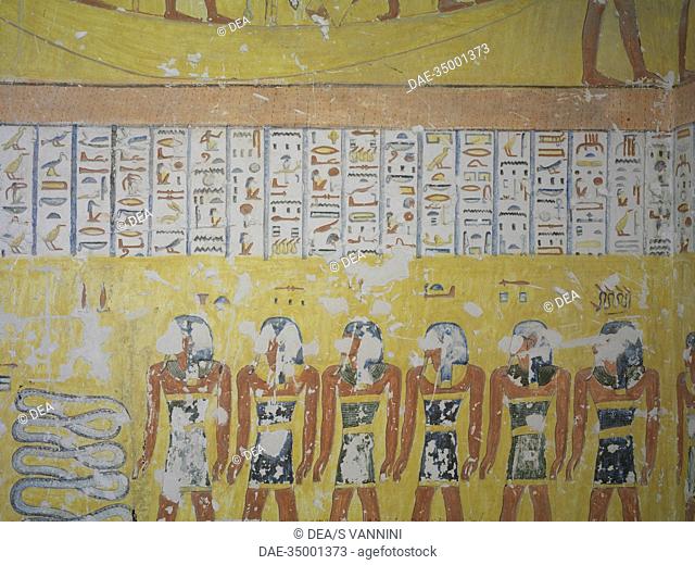 Egypt, Thebes (UNESCO World Heritage List, 1979) - Luxor - Valley of the Kings - Tomb of Ramses IV (KV2) - Funerary room