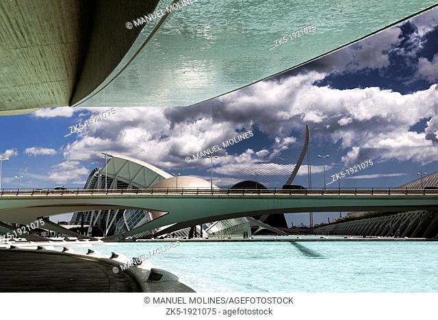 Arts & Science City by Santiago Calatrava, Valencia, Comunidad Valenciana, Spain