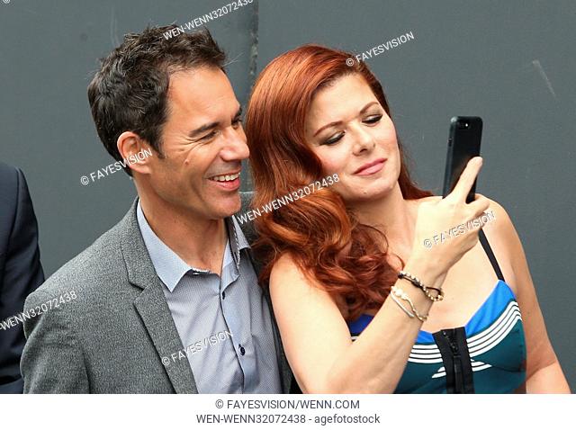 'Will & Grace' Start Of Production Kick Off Event And Ribbon Cutting Ceremony Featuring: Eric McCormack, Debra Messing Where: Universal City, California