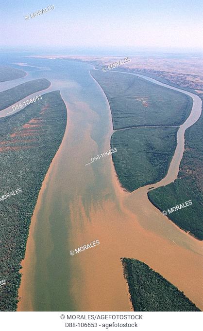 Betsiboka River delta, Bombetoka Bay near Mahajanga. Madagascar
