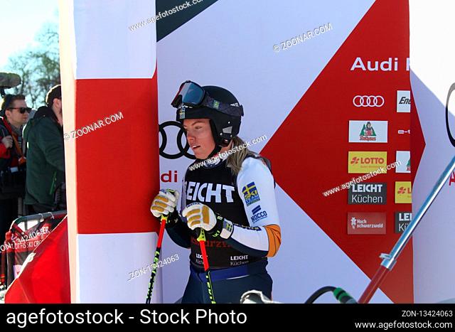 Lisa Andersson (Schweden /SWE) in der Qualifikation zum FIS Ski Cross Weltcup Feldberg
