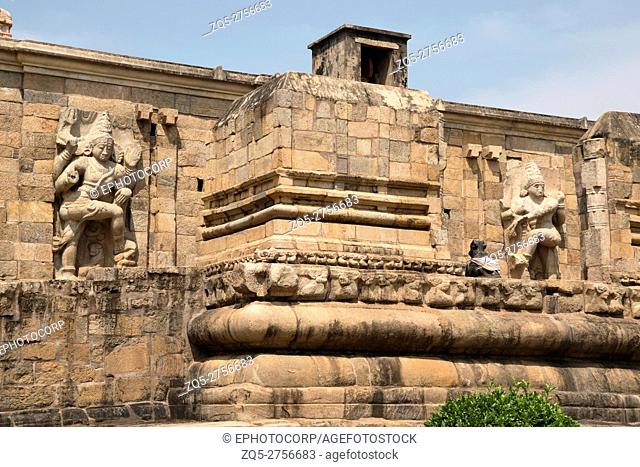 Entrance to the mahamandapa, Brihadisvara Temple, Gangaikondacholapuram, Tamil Nadu, India. View from South East
