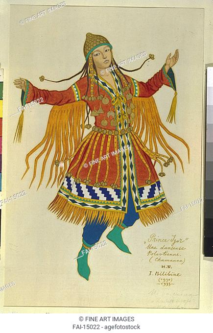 Polovtsian Maiden. Costume design for the opera Prince Igor by A. Borodin. Bilibin, Ivan Yakovlevich (1876-1942). Watercolour on paper