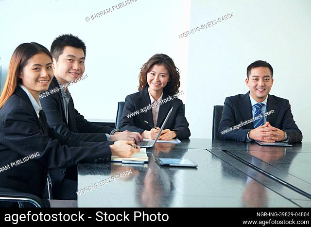 Business people in meeting room