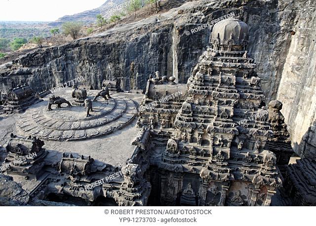 Kailash temple, Ellora Caves, Maharashtra state, India