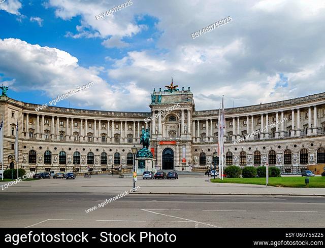 Neue Burg (New Castle) of Hofburg Palace was completed in 1913, Vienna, Austria