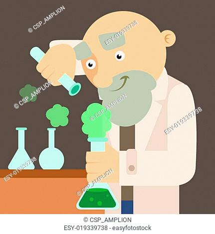 And chemist cartoon Stock Photos and Images | agefotostock