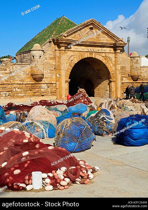 fishing nets, Fishing Port, Essaouira, Morocco