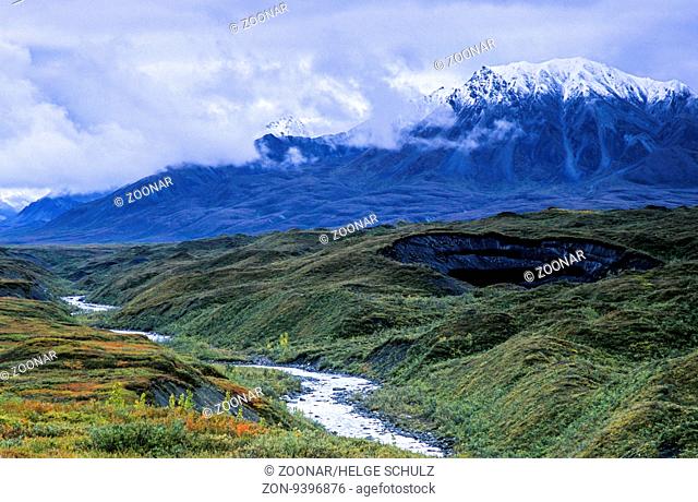 Mount Eielson und Muldrow Gletscher im Fruehherbst / Mount Eielson and Muldrow Glacier at the beginning of fall / Denali Nationalpark - Alaska