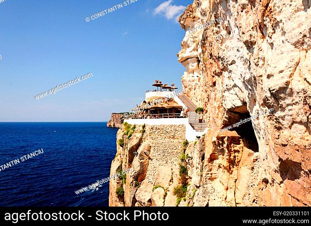 Cova d en Xoroi, cove in Cala en Porter, Minorca, Balearic islands, Spain
