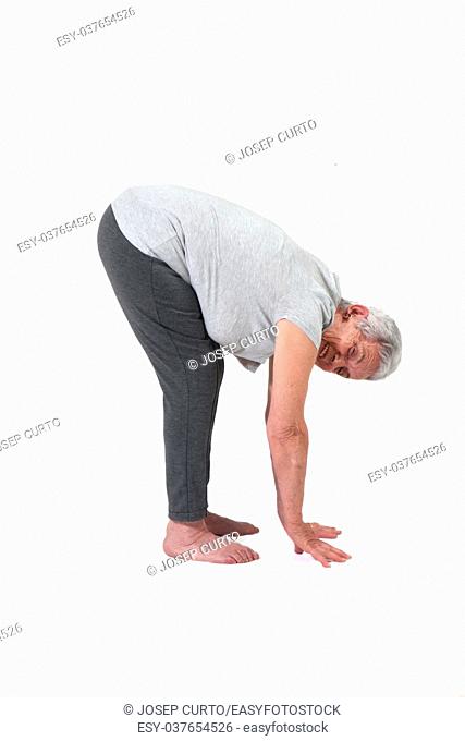 Older woman exercising