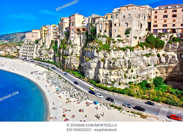 The city of Tropea in the Province of Vibo Valentia, Calabria, Italy