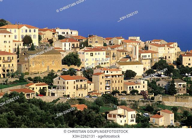 Monticello, village of Balagne region, Haute-Corse department, Northern Corsica, France, Europe