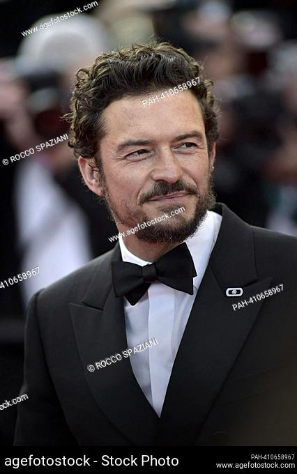 CANNES, FRANCE - MAY 27:Orlando Bloom attends the closing ceremony red carpet during the 76th annual Cannes film festival at Palais des Festivals on May 27
