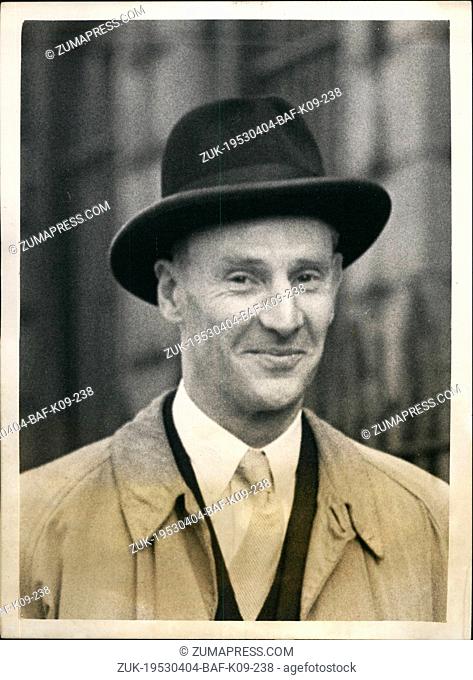 Apr. 04, 1953 - John Christie appears at Clerkenwell court .. we opened the case for the crown .. John Reginald Halliday Christie who is charged with the murder...