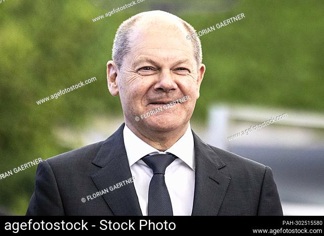 Olaf Scholz (SPD), Federal Chancellor, pictured before the meeting with Haitham bin Tarik (not in the picture), Sultan of Oman, in Berlin, July 14, 2022