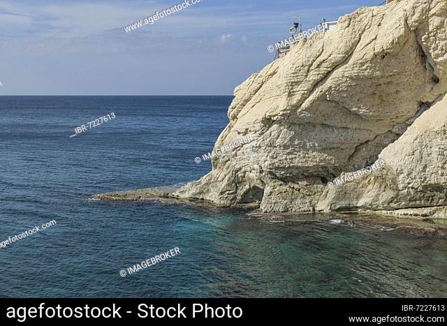 Coast, Mediterranean Sea, Rosh Hanikra Rocks, Northern Israel