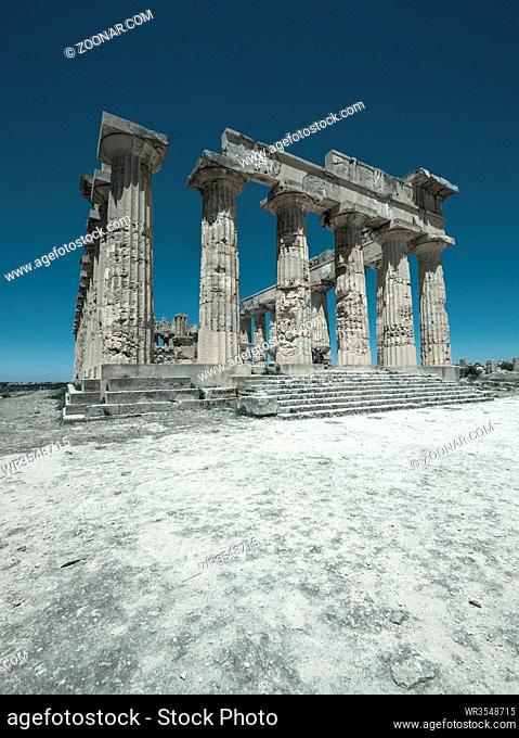Tempel der Hera, Tempel E der Zeusgattin Hera (Juno), Selinunt, Marinella, Sizilien, Italien
