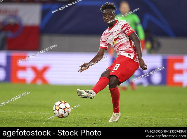 28 September 2021, Saxony, Leipzig: Football: Champions League, Group Stage, Group A, Matchday 2: RB Leipzig - FC Brugge at Red Bull Arena