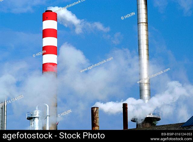 Factory chimney pollution