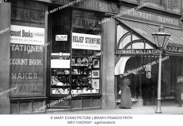Bury, Shops in Fleet Street 1895