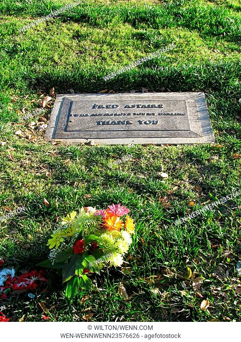 Celebrity final resting places - Oakwood Memorial Park. Featuring: Fred Astaire Where: Chatsworth, California, United States When: 01 Mar 2016 Credit:...