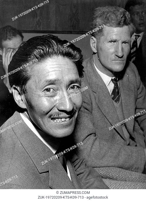 1953 - London, England, U.K. - Nepalese Sherpa climber TENZING NORGAY in London after his historic summiting of the worlds highest peak MOUNT EVEREST in Nepal