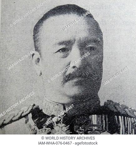 Photographic portrait of prince Katsura Tar? (1848-1913) a general in the Imperial Japanese Army, politician and the longest reigning Prime Minister of Japan
