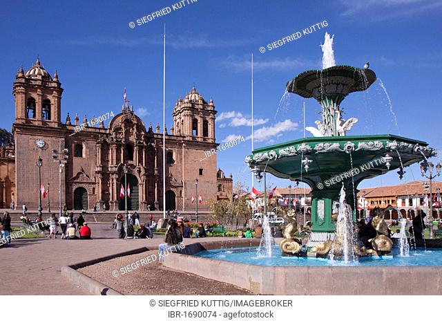 Cathedral of Santo Domingo, Plaza Mayor, Cuzco, Cusco, Peru, South America