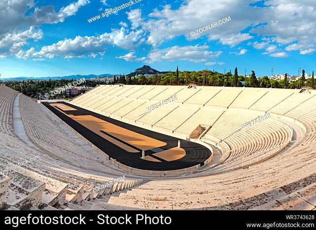 Panathenaic Stadium (329 B.C.) in Athens, hosted the first modern Olympic Games in Greece