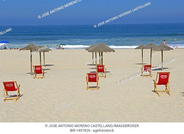 Costa Nova beach, Aveiro, Beiras region, Portugal, Europe