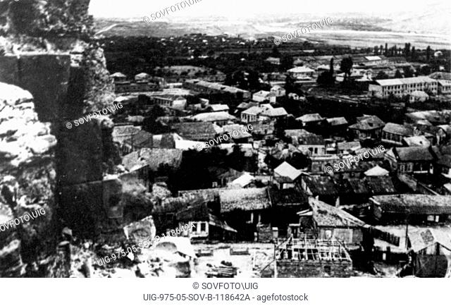 A view of gori, the town in georgia where joseph stalin was born, december 21, 1879