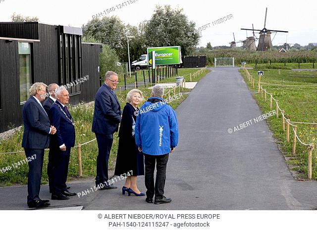 Princess Beatrix of The Netherlands at Kinderdijk, on September 07, 2019, to open the new visitor center of UNESCO World Heritage Kinderdijk