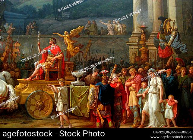 """The Triumph of Aemilius Paulus, 1789; procession celebrating the victory of the Roman general Aemilius Paulus over King Perseus of Macedonia in 168 B