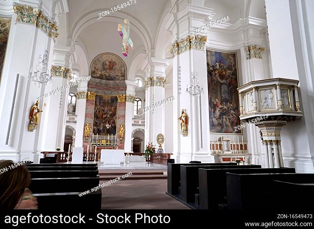 Jesuitenkirche oder Pfarrkirche Heiliger Geist und St. Ignatius, Heidelberg, Baden-Württemberg, Deutschland