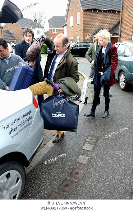 UKIP Leader Henry Bolton And Jo Marney Leave Jo's Family Home.Maidstone.Kent Featuring: Henry Bolton and Jo Marney Where: Maidstone, Kent