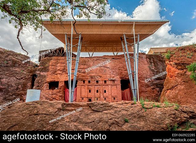 Biete or Bette Abba Libanos, english House of Abbot Libanos, is an underground rock-cut monolith Orthodox church located in Lalibela, Ethiopia