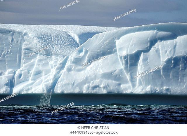 Waterfall, Iceberg, Twillingate, Newfoundland, Canada, ice, nature