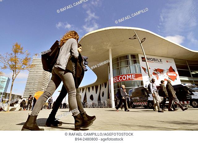 Mobile World Congress. Fira de Barcelona. Gran Via avenue, Av. Joan Carles I, 64. Hospitalet de Llobregat. Architect: Toyo Ito. Barcelona. Catalonia