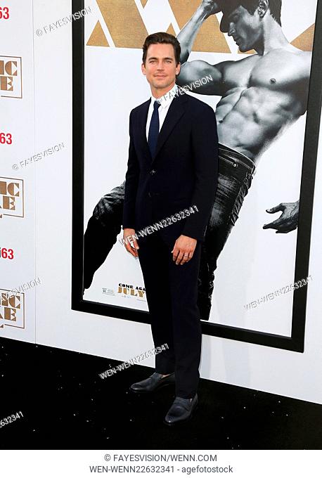 Premiere of Warner Bros. Pictures' 'Magic Mike XXL' at the TCL Chinese Theatre IMAX in Hollywood - Arrivals Featuring: Matt Bomer Where: Hollywood, California
